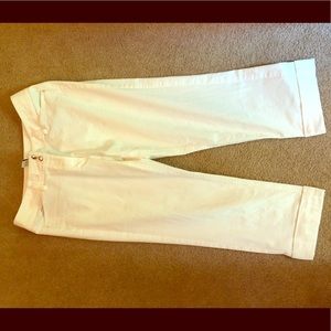 White House Black Market, White capris pants